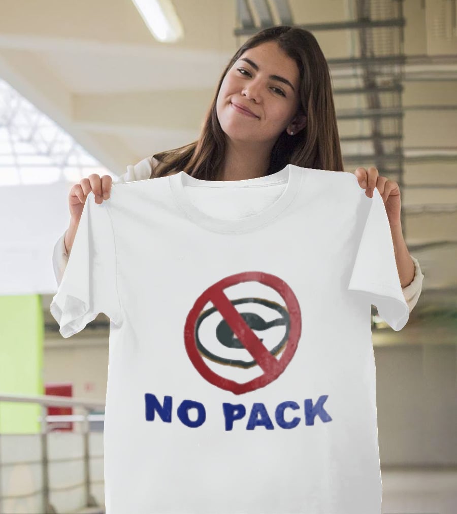 No Pack Green Bay Packers Anti Logo NFL Fan T-Shirt