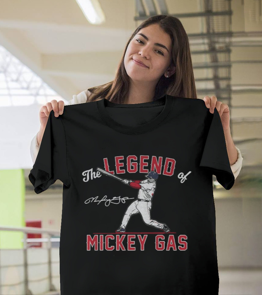 The Legend Of Mickey Gas Boston Baseball Player T-Shirt