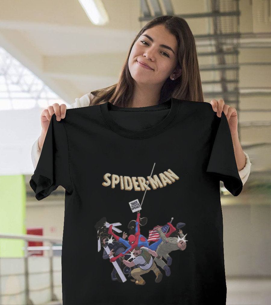 Smash White Supremacy Spider Man Action Against Hate T-Shirt