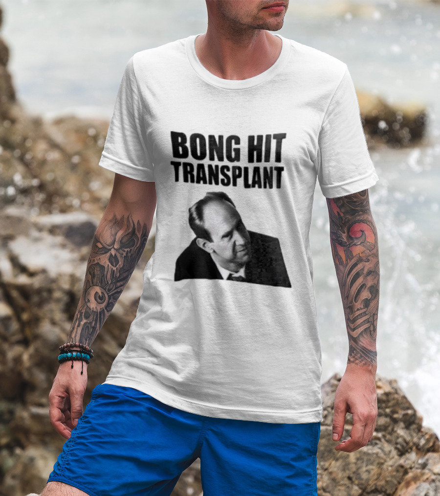 Bong Hit Transplant Joseph Morse Black And White Image T-Shirt