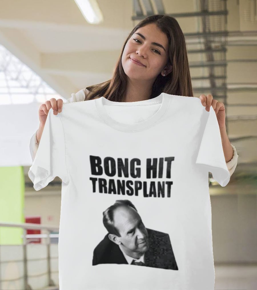 Bong Hit Transplant Joseph Morse Black And White Image T-Shirt