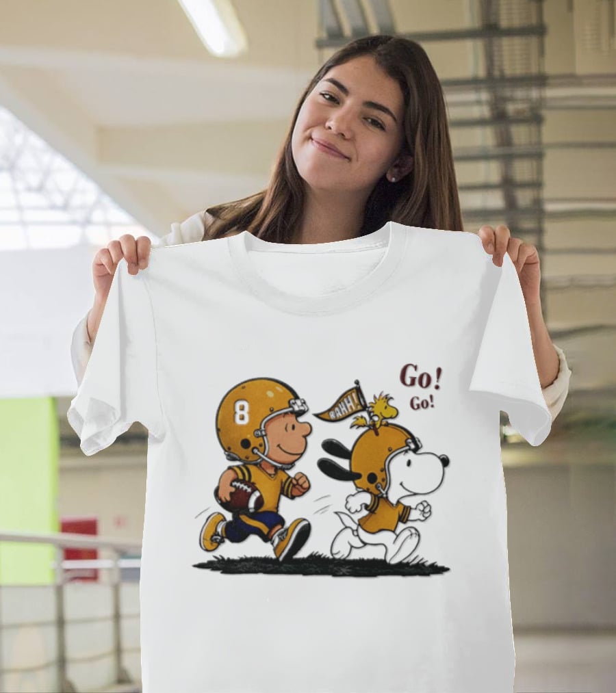 Charlie Brown Snoopy Peanuts Football Go Go Pittsburgh 2026 T-Shirt