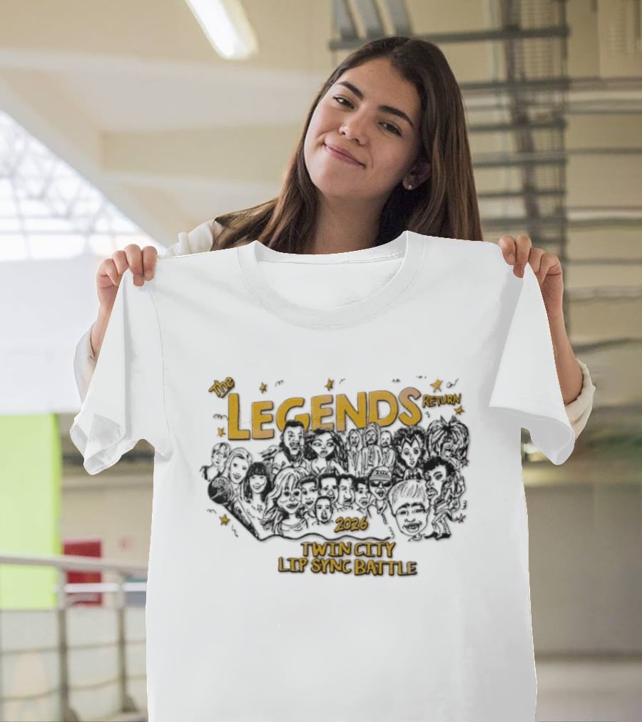 The Legends Return 2026 Twin City Lip Sync Battle Caricature Music T-Shirt