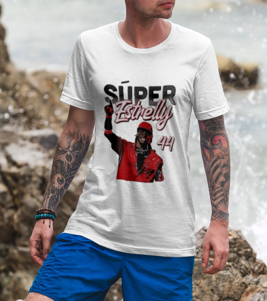 Elly De La Cruz Súper Estrelly 44 Cincinnati Reds T-Shirt