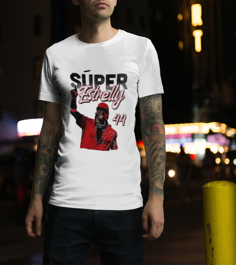 Elly De La Cruz Súper Estrelly 44 Cincinnati Reds T-Shirt
