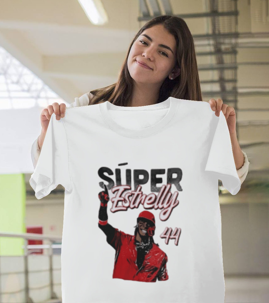Elly De La Cruz Súper Estrelly 44 Cincinnati Reds T-Shirt