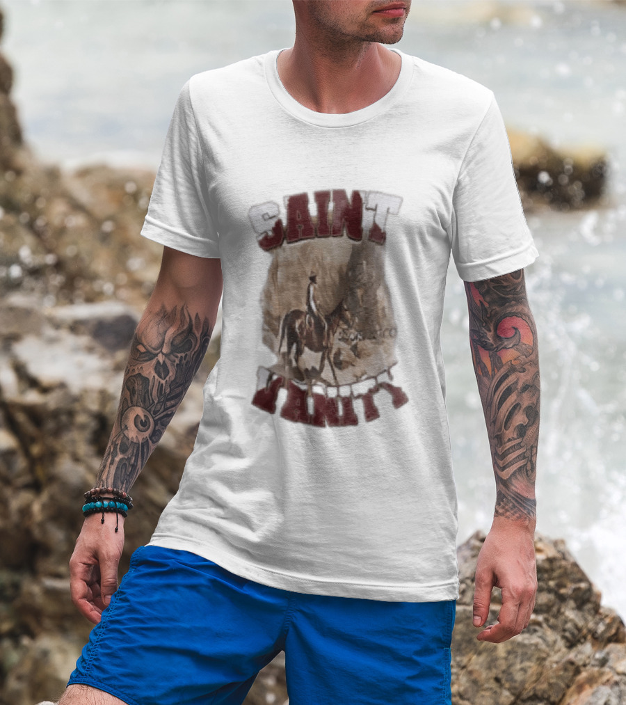 Saint Vanity Cowboy Horse Western T-Shirt