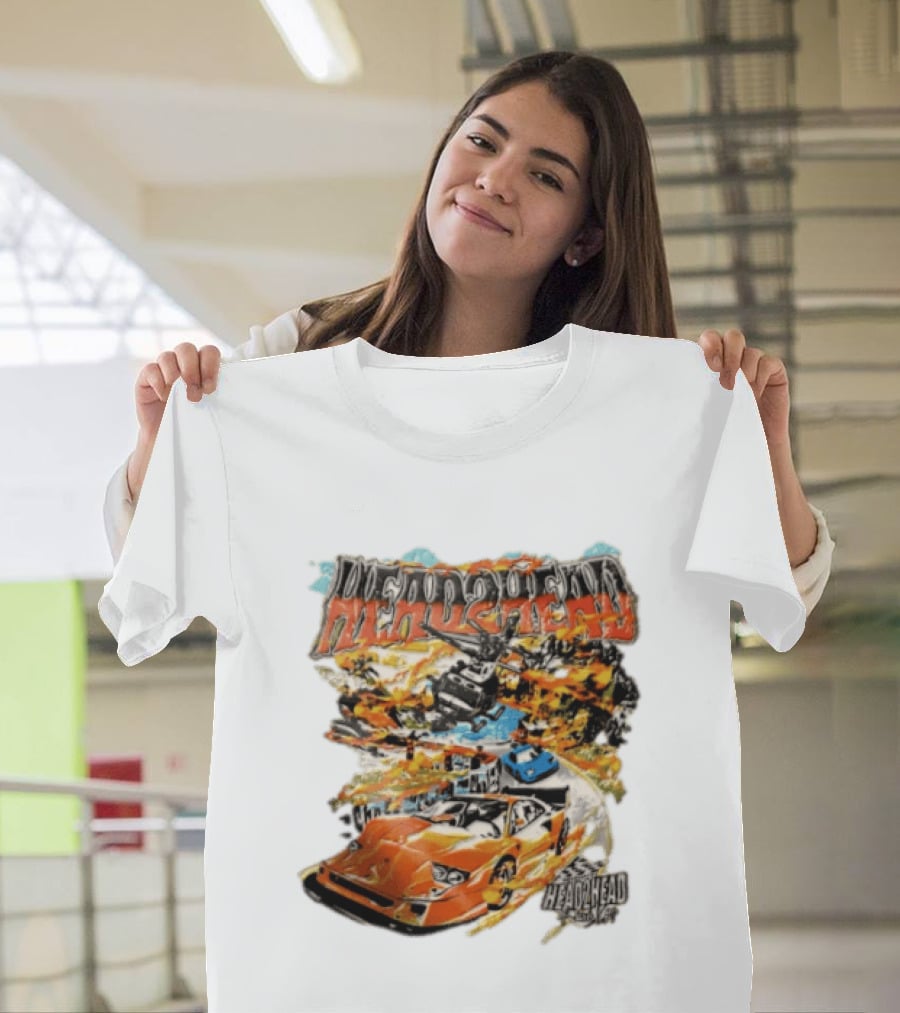 Head2Head Final Lap Racing Supercar Explosion Scene T-Shirt