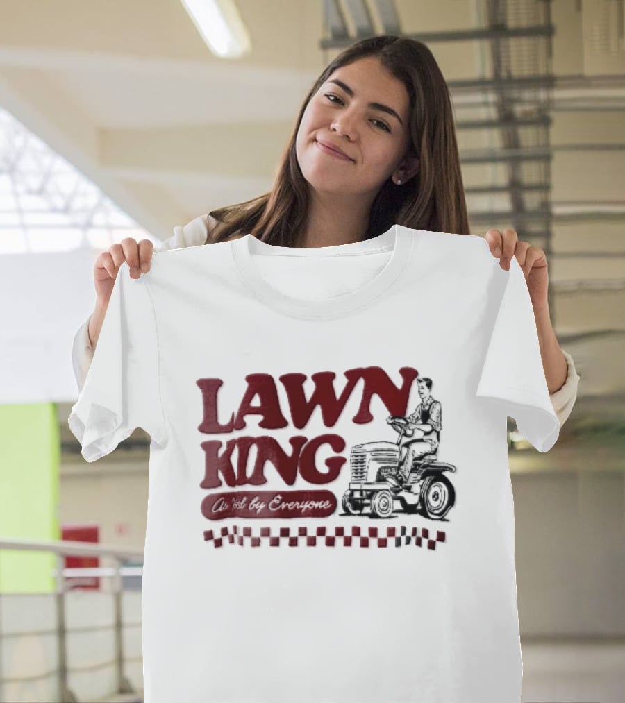 Lawn King Man Riding Mower Tractor As Voted By Everyone T-Shirt