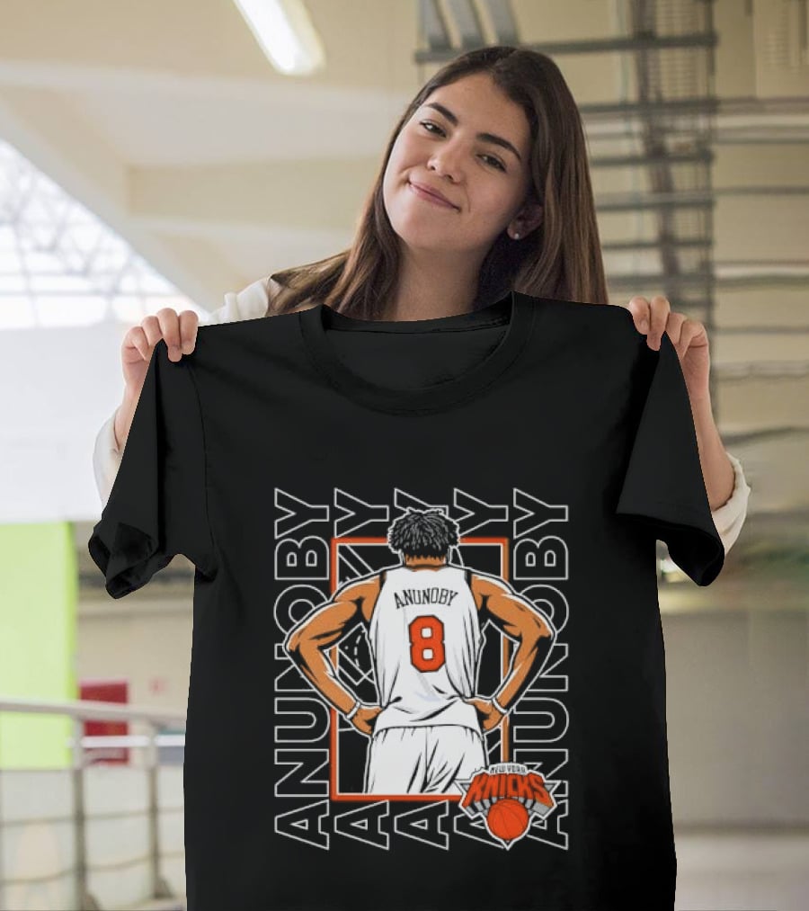 Anunoby New York Number 8 Basketball Player Knicks T-Shirt