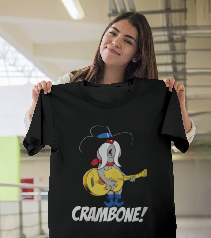 Crambone Guitar Playing Character With Cowboy Hat And Boots T-Shirt