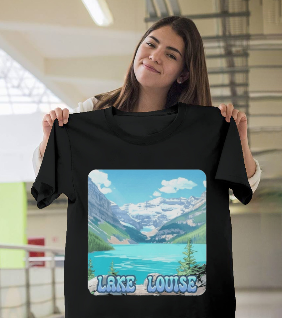 Lake Louise Canada Scenic Mountain Lake View T-Shirt