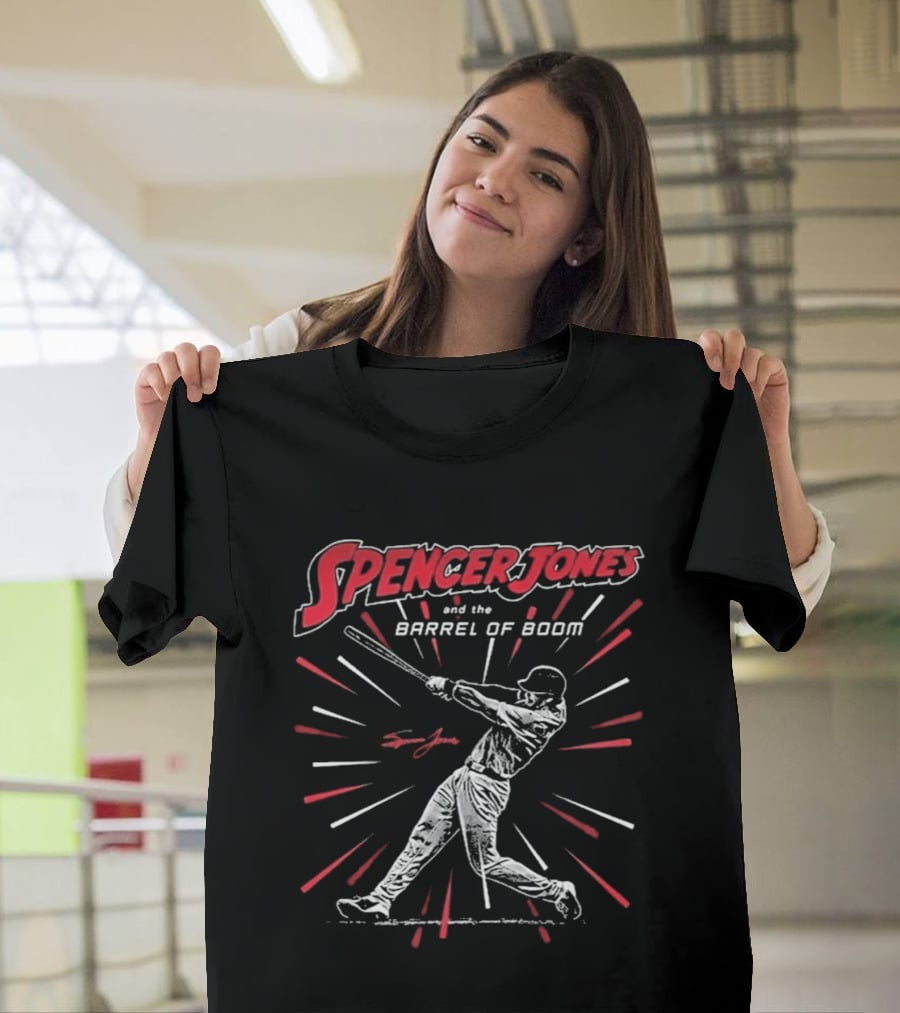 Spencer Jones And The Barrel Of Boom Baseball Player T-Shirt