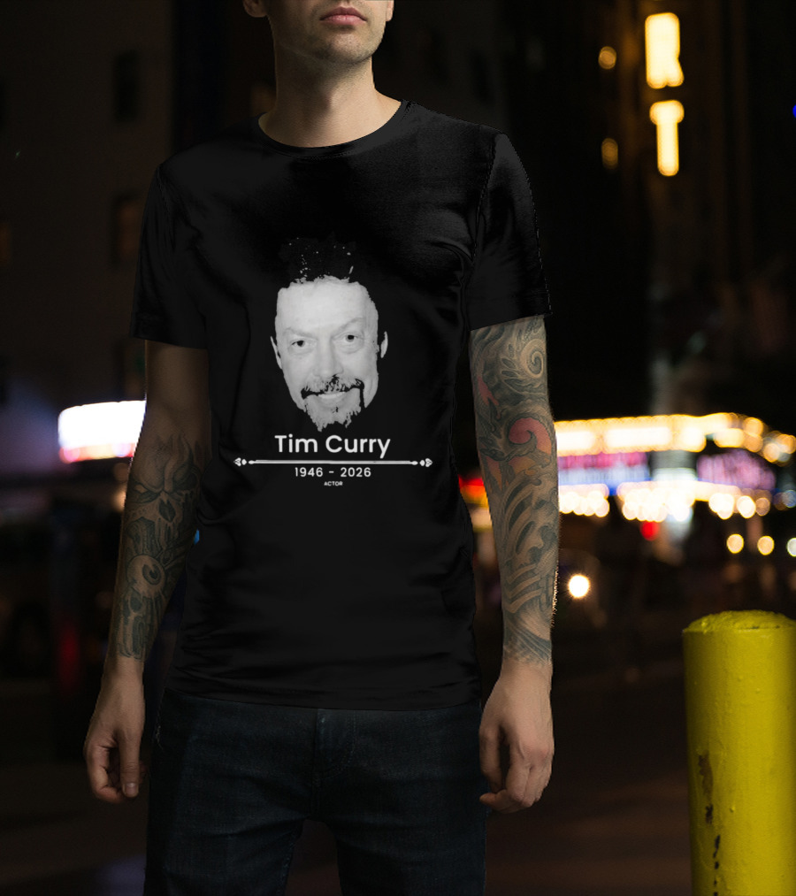 Tim Curry 1946 2026 Actor Face T-Shirt