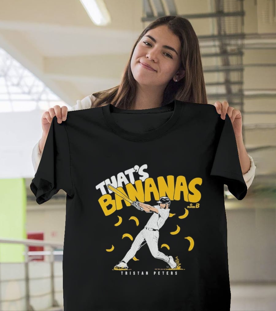 Tristan Peters That's Bananas Baseball Hitter With Bananas T-Shirt