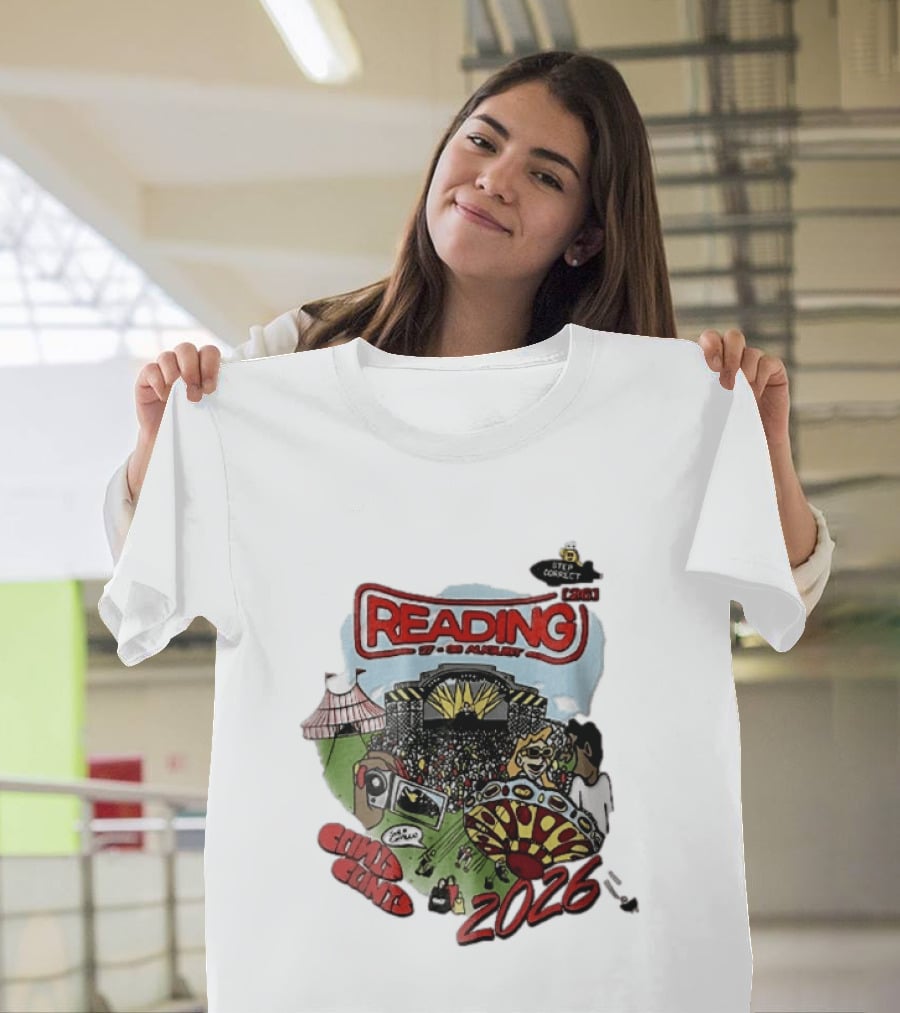 Reading 27 30 August 2026 Bycp Cartoon Crowd Concert Stage Ride Tent T-Shirt