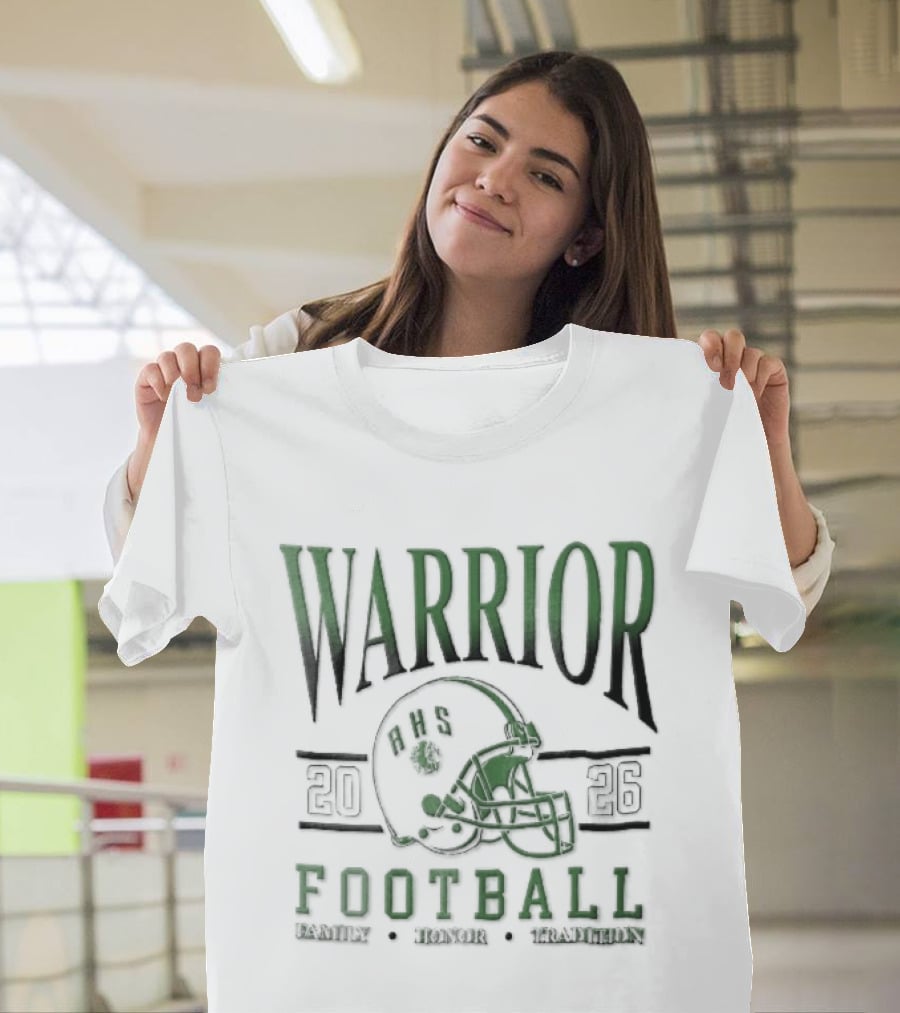Warrior 2026 Football Family Honor Tradition Helmet Facemask T-Shirt