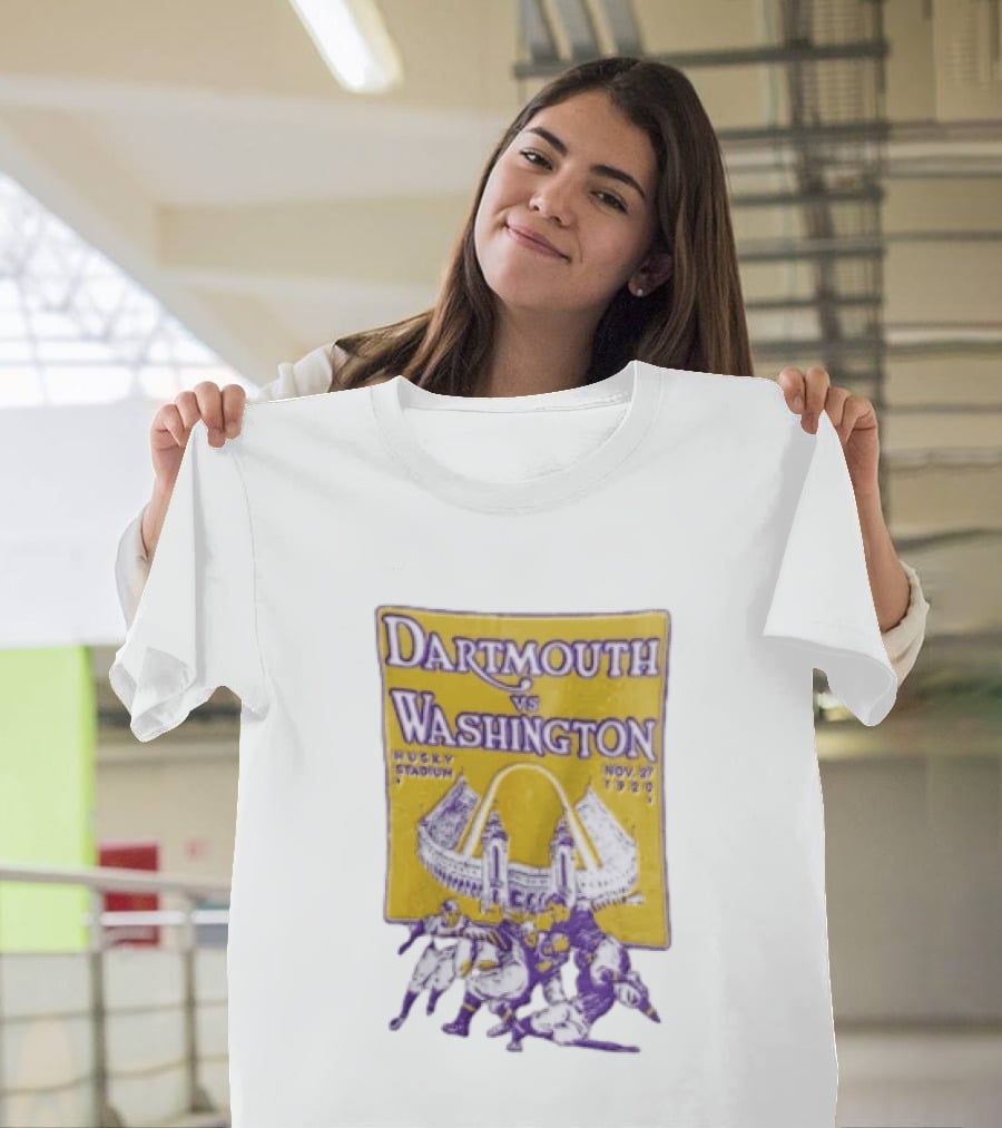 Dartmouth Vs Washington Husky Stadium Nov 27 1920 Football Players T-Shirt