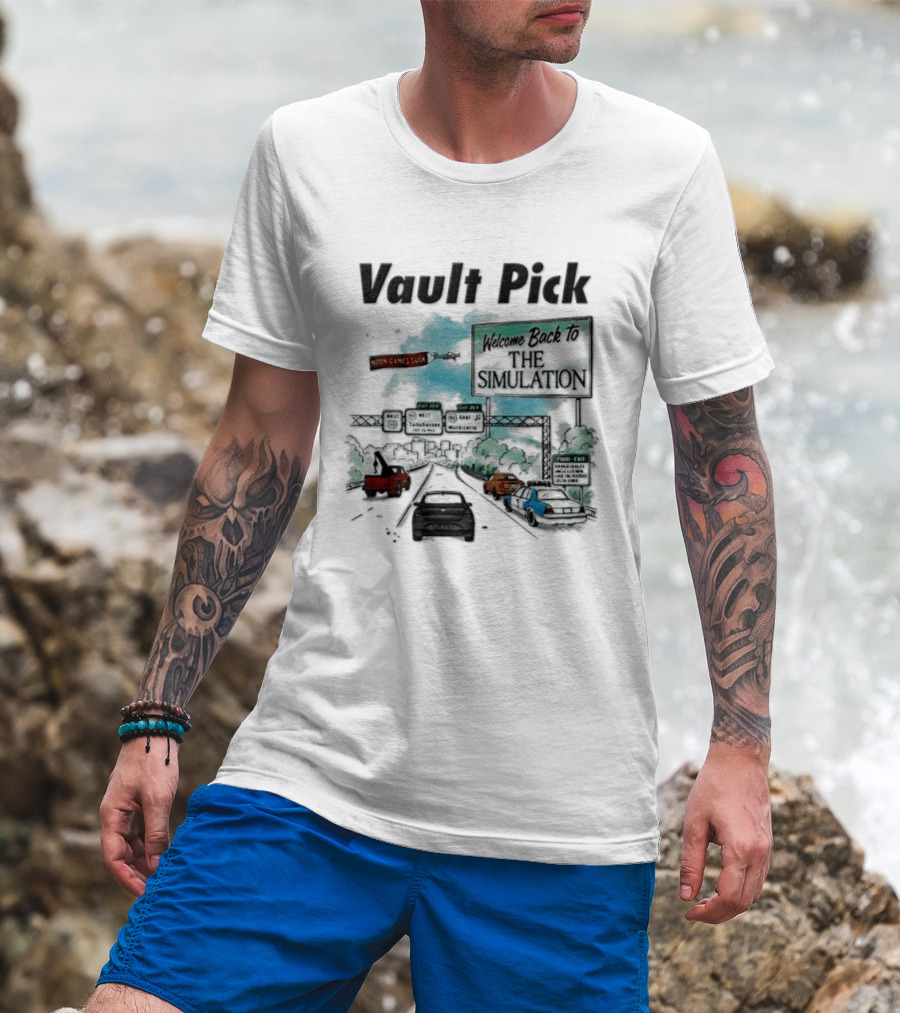 Welcome Back To The Simulation Vault Pick I 99 Tallahassee Northbound Exit Sign T-Shirt