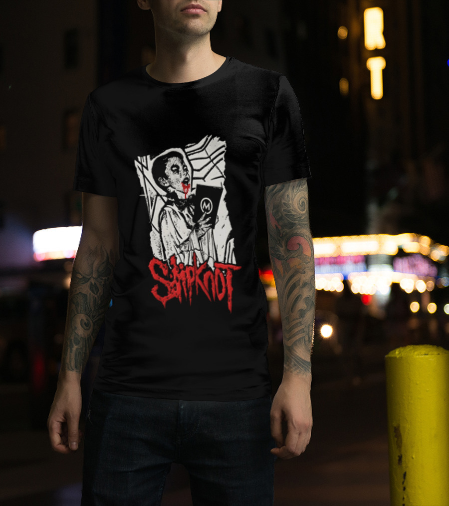 Slipknot Bloody Vampire Choir Horror Holding M Book T-Shirt