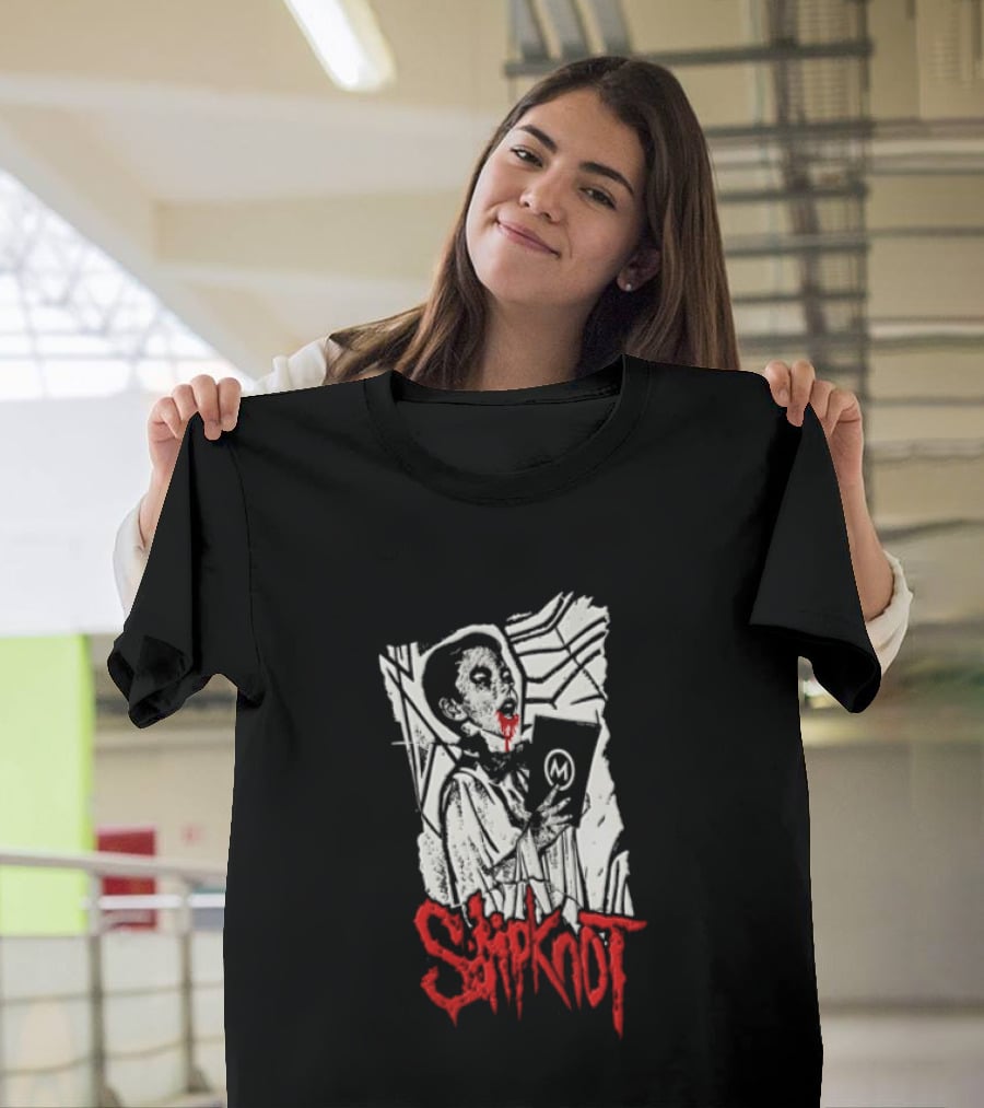 Slipknot Bloody Vampire Choir Horror Holding M Book T-Shirt