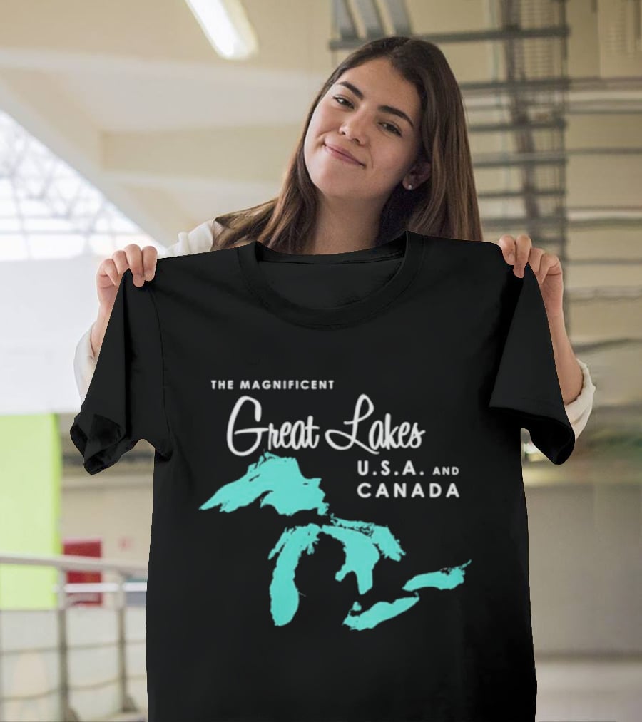 The Magnificent Great Lakes USA And Canada T-Shirt