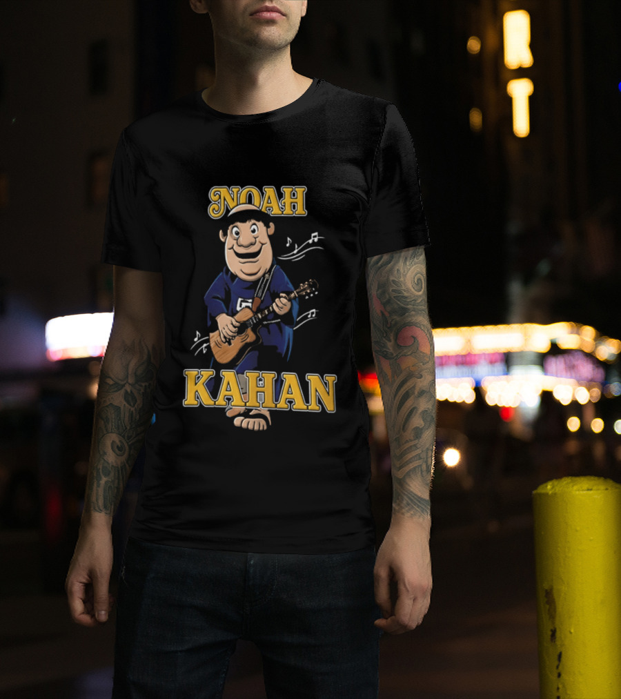 Noah Kahan Cartoon Character Playing Guitar Padres Petco Park 2026 T-Shirt