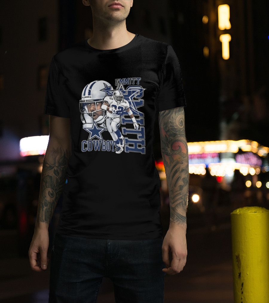 Cowboys Emmitt Smith 22 Iconic Football Legend T-Shirt