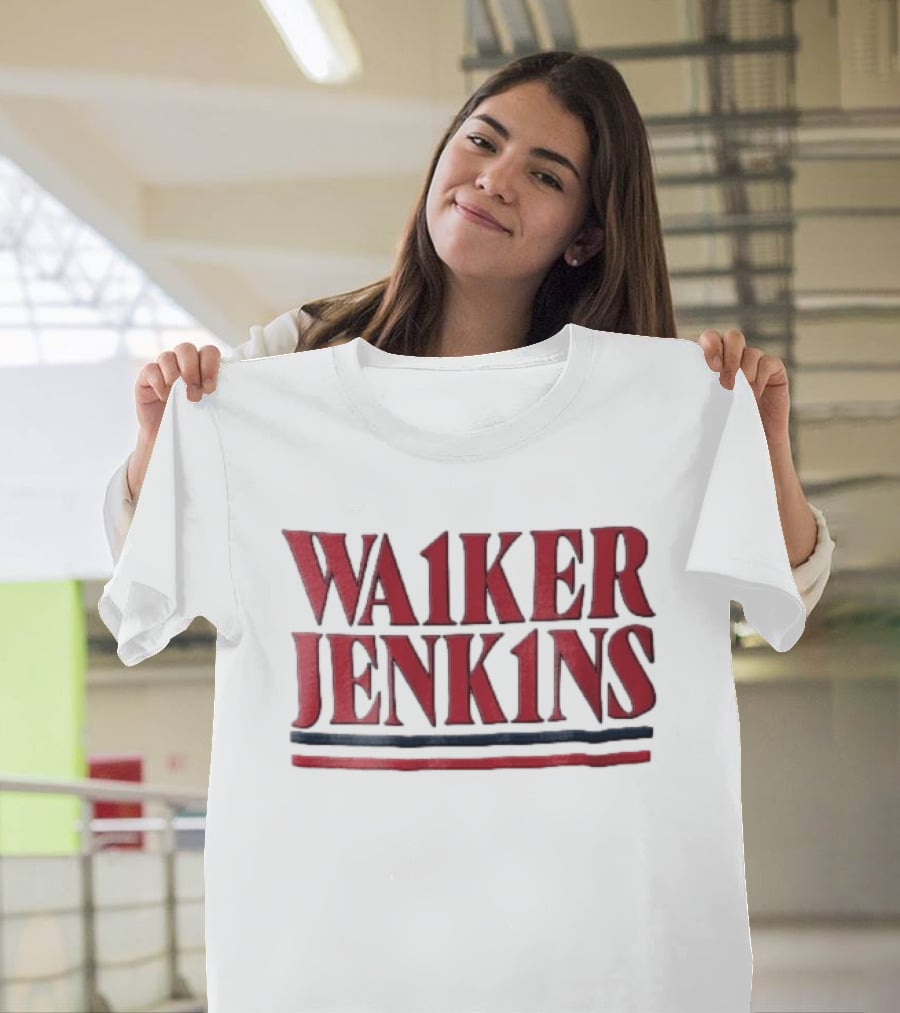 Walker Jenkins WA1KER JENK1NS Red Navy Blue Stripes T-Shirt