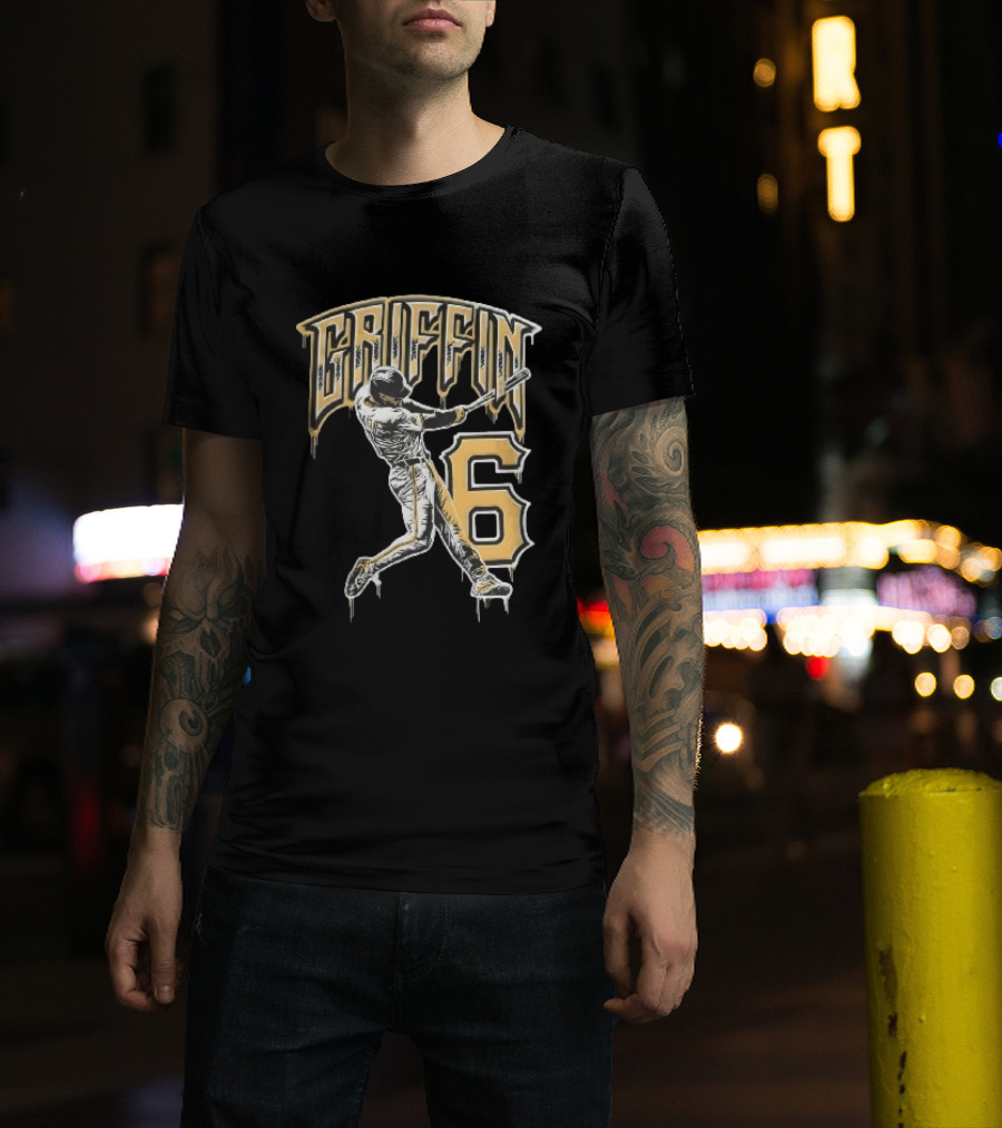 Konnor Griffin 6 Pittsburgh Pirates 2026 City Connect Baseball Player T-Shirt
