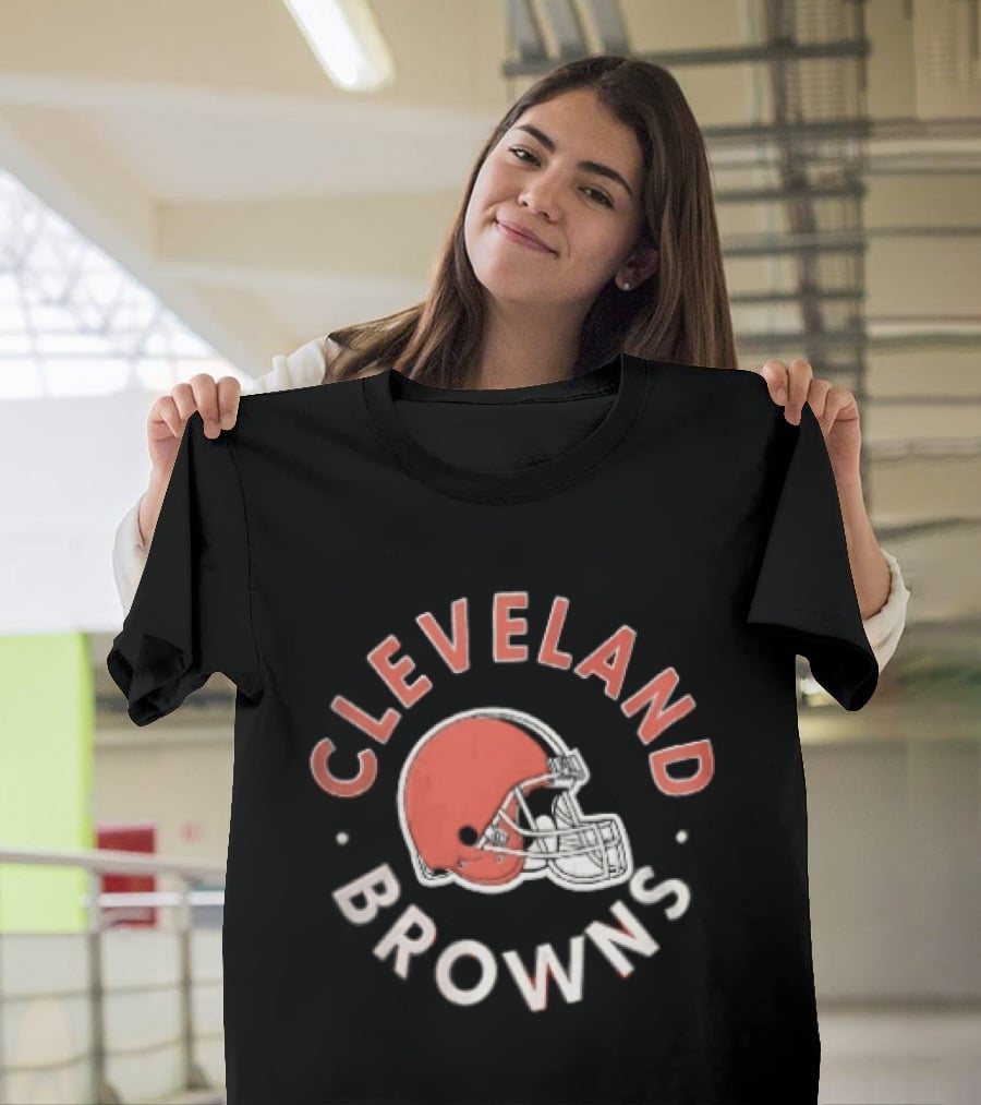 Cleveland Browns Football Helmet Team Fan T-Shirt