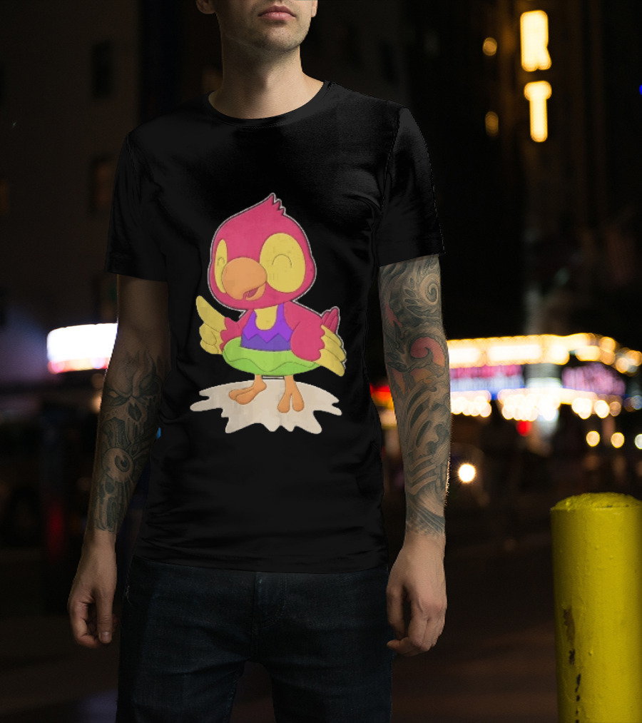 Parrot Inflatable Float Summer Fun Bird T-Shirt