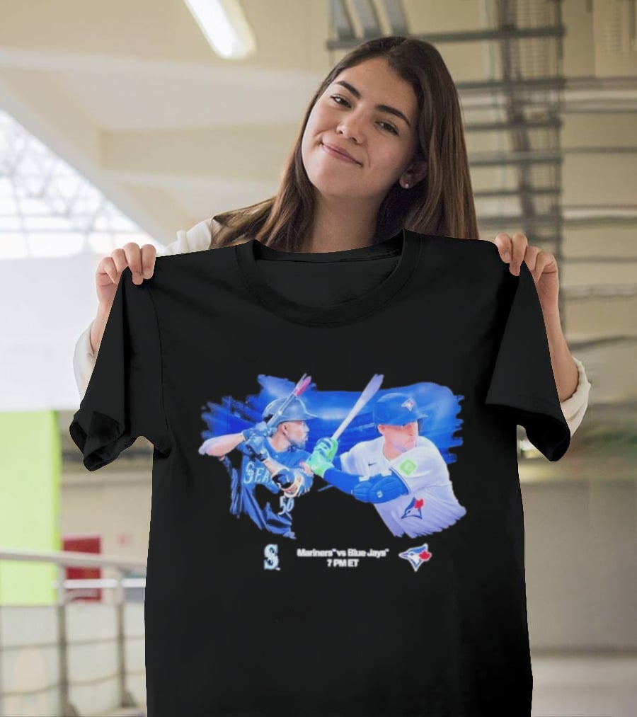 Seattle Mariners Vs Toronto Blue Jays Baseball Showdown Journey T-Shirt