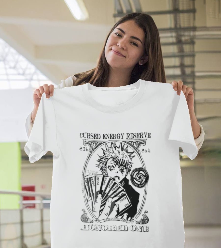 Cursed Energy Reserve Honored One Tokyo Jujutsu High Satoru Gojo Manga Void Money T-Shirt
