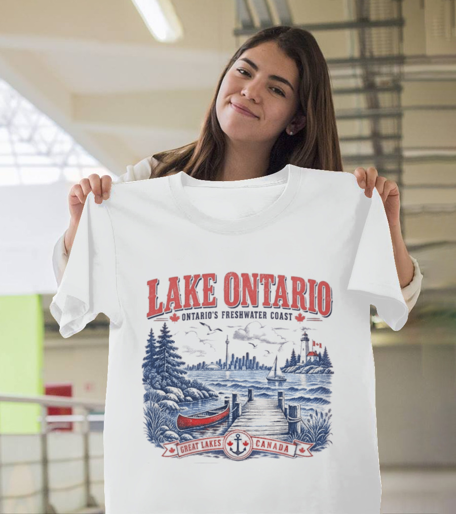 Lake Ontario Ontario's Freshwater Coast Great Lakes Canada Souvenir T-Shirt