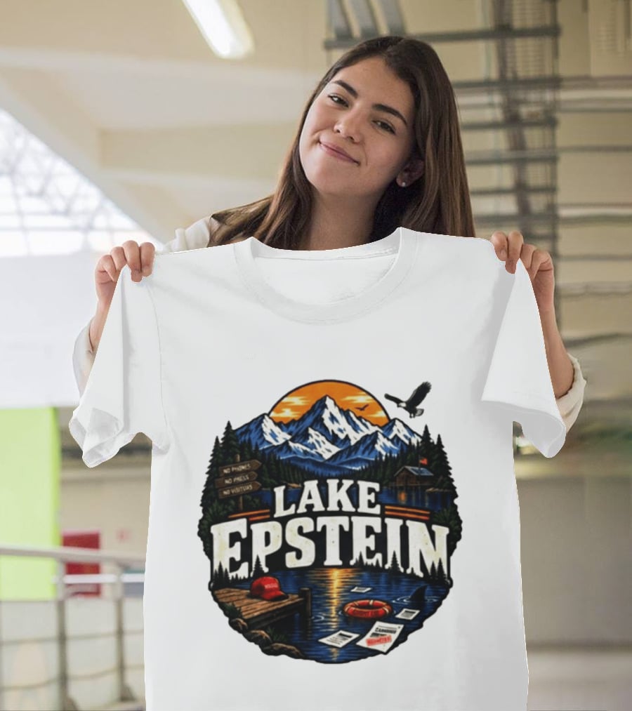 Lake Epstein No Phones No Photos No Visitors Mountain Scene T-Shirt