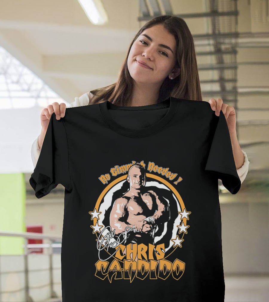 Chris Candido No Gimmicks Needed Stars Circle T-Shirt