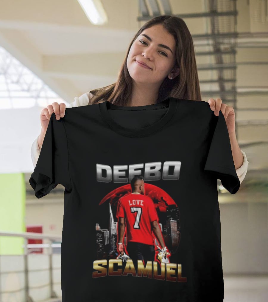 Deebo Samuel Love 7 Red Moon City Skyline Scamuel T-Shirt