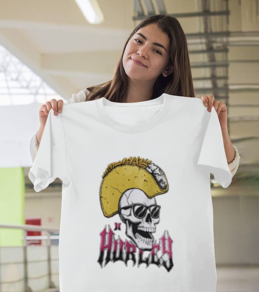 Hurley Skull Taco Mohawk Punk T-Shirt