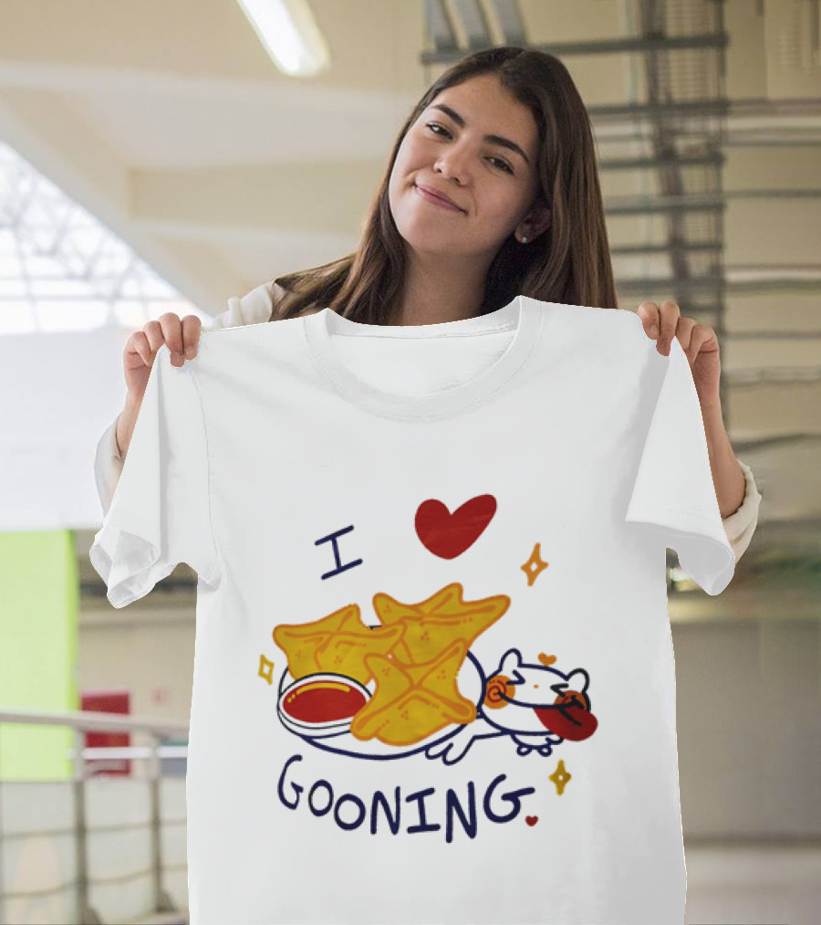 I Love Gooning Nachos Cat Fun T-Shirt