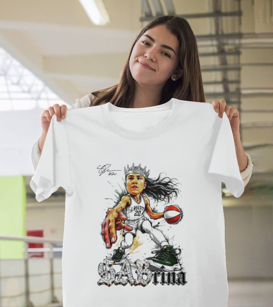 Sabrina 20 Liberty Basketball Player Art Slam Dunk T-Shirt