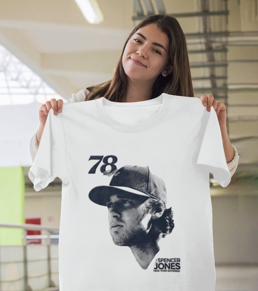 Spencer Jones No 78 New York Yankees MLB Lineage Series T-Shirt