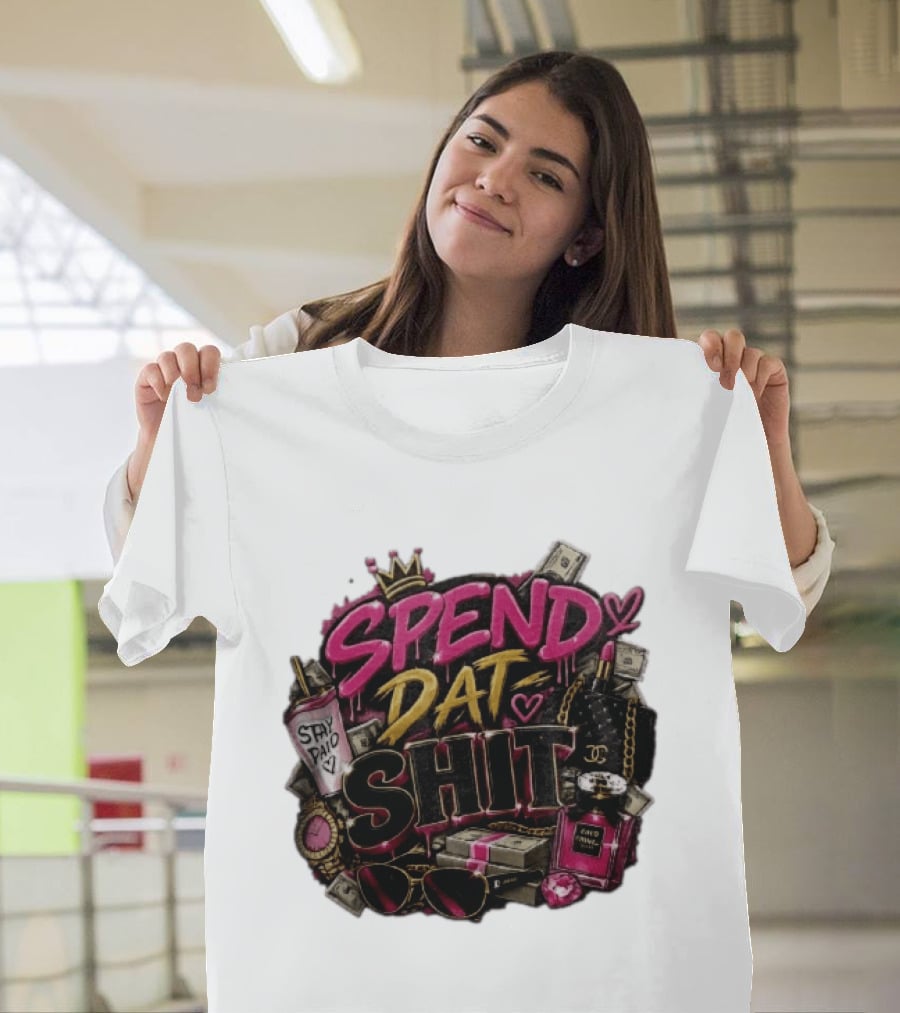 Spend Dat Shit Stay Paid Luxury Money Perfume Fashion Sunglasses T-Shirt