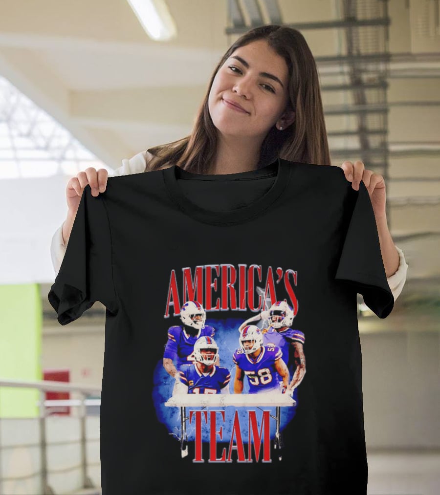 Buffalo Bills America's Team Players Table Celebration T-Shirt