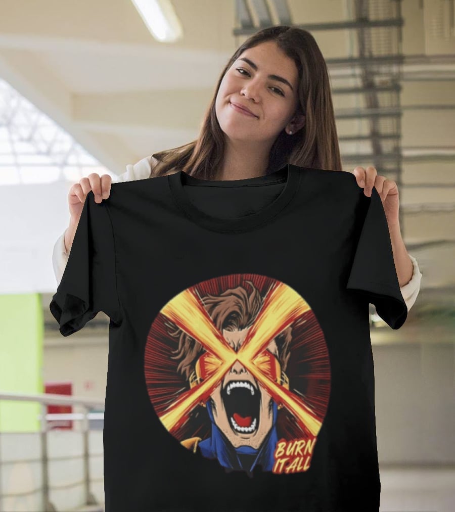 Burn It All Scream Visor Optic Beams T-Shirt