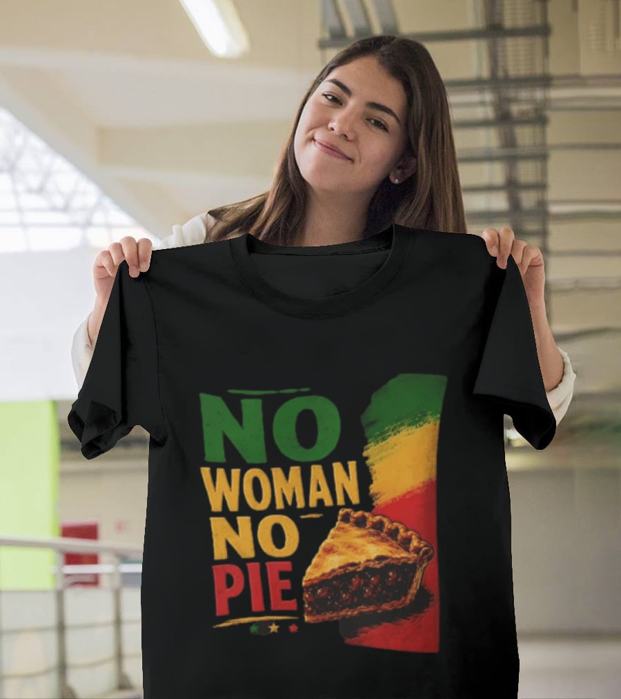 No Woman No Pie Cherry Pastry Rasta T-Shirt