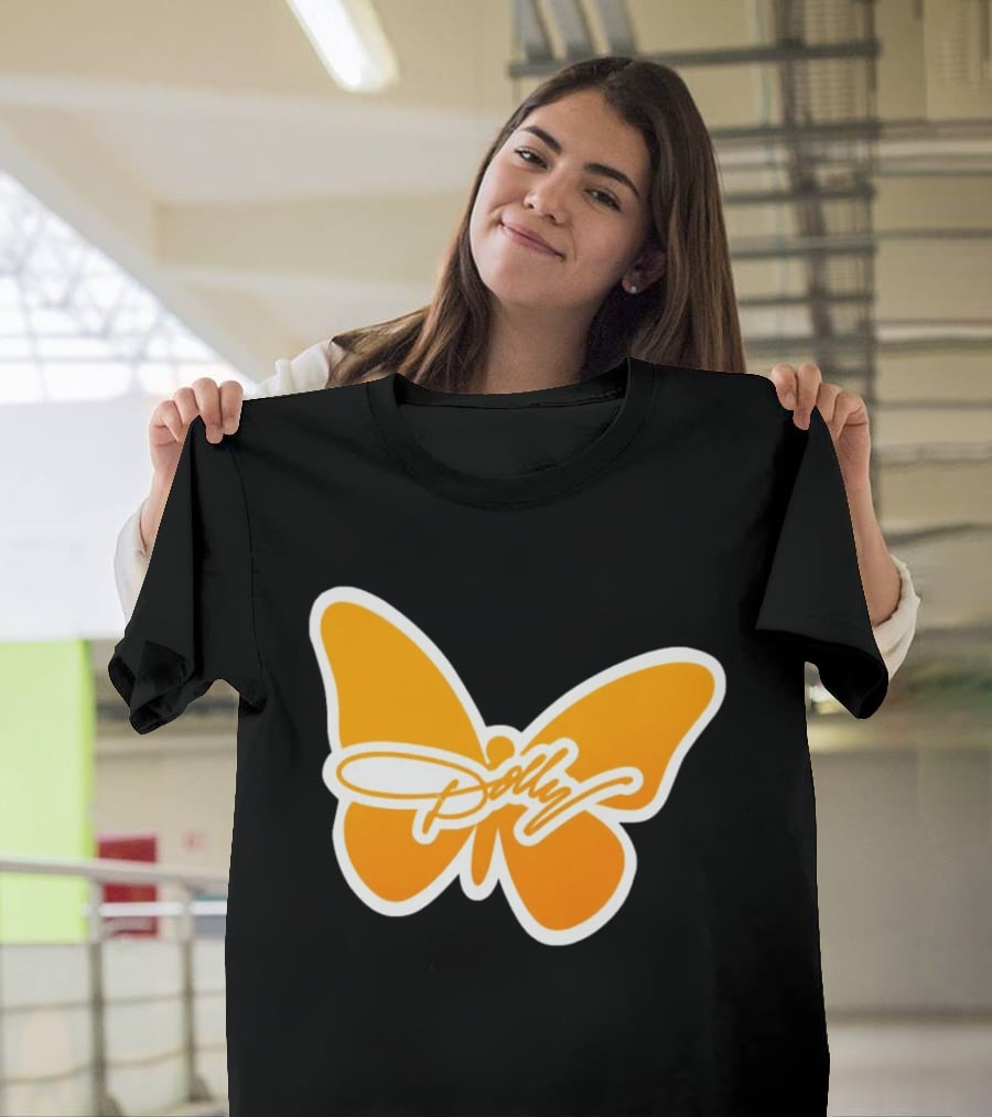 Tennessee Dolly Parton Butterfly Heritage Football T-Shirt