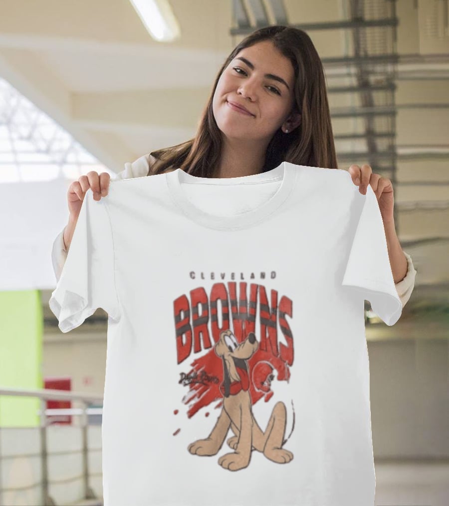 Cleveland Browns Pluto Dawg Pound Football Fan Gear T-Shirt