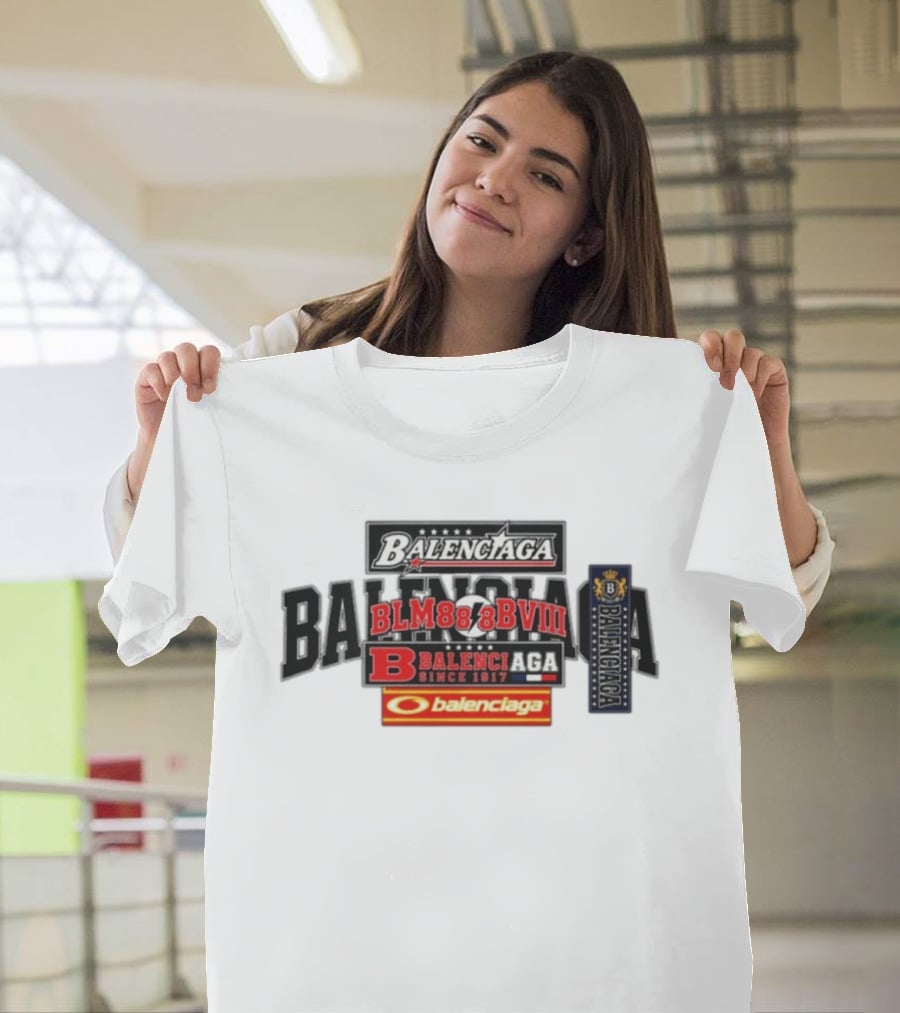 BALENCIAGA BLM888BVIII Since 1917 Balenc B T-Shirt