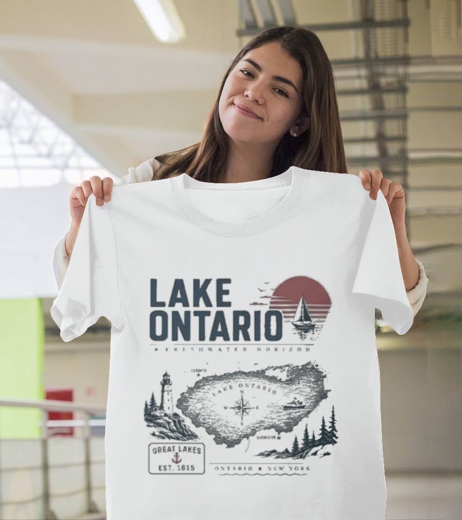 Lake Ontario Exploration Program 2026 Great Lakes Region History Nature Adventure T-Shirt